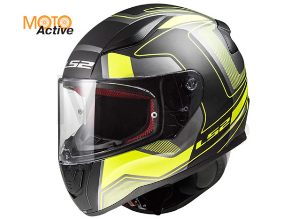 Мотошлем LS2 FF353 Rapid Carrera, черно-желтый